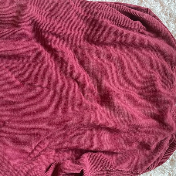 Brandy Melville Waffle Knit Red Longsleeve Top - Picture 3 of 3